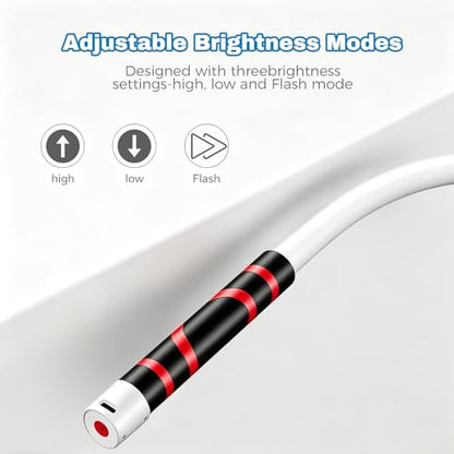 Bendable LED Work Light 28.7” Rechargeable 3 Modes Inspection Light | Bendable LED work light provides flexible lighting for tight and hard-to-reach areas