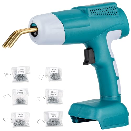 Choerinton Plastic Welder Compatible with Makita 18V Lithium Battery, with 600PCS Staples, Pure Copper Transformer, Rapid Heating, Plastic Welding Kit for Car Bumper, Dashboard & Repair(No Battery) - color: For Makita Battery