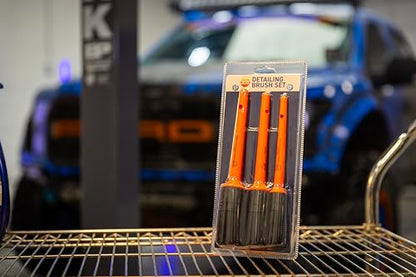 303 Detailing Brush Set, 3-Pack | Premium detailing brushes for cleaning interior and exterior vehicle surfaces.