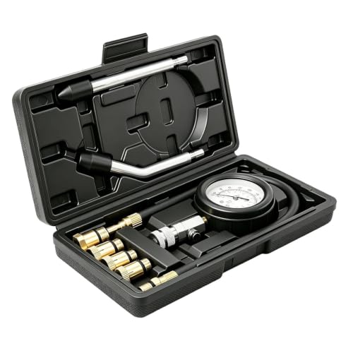 Compression Test Kit 300 Psi Quick Connection | Engine Compression Tester Kit for Car Truck Sedan Pickup Truck Trailer RV Motorcycle