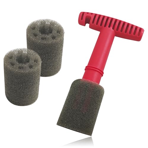 Car Wheel Cleaner Brush with Removable Lug Nut Sponge, Brushes for Detailing Wheels, Embedded Steel Ring Screw & Lug Nut Cleaning Brush, Rim & Wheel Hub Cleaning Tool for Car Exterior Wash