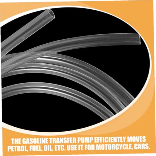 Manual Hand Fuel Transfer Pump Kit with PVC Hose Gasoline Siphon Pump for Efficient Fuel Extraction Lightweight Plastic Construction Anti-backflow Design for Cars and Equipment