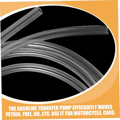 Manual Hand Fuel Transfer Pump Kit with PVC Hose Gasoline Siphon Pump for Efficient Fuel Extraction Lightweight Plastic Construction Anti-backflow Design for Cars and Equipment