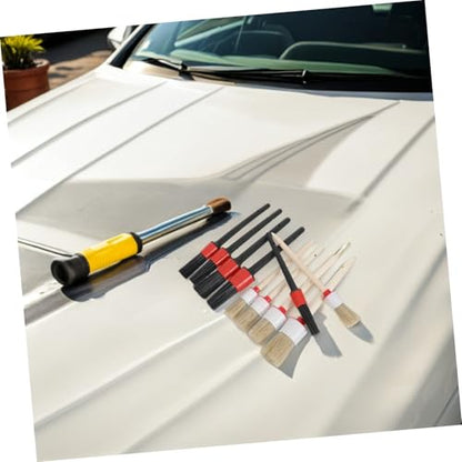 Abaodam 10pcs Car Interior Cleaning Brush Set, Automotive Detail Cleaning Brushes with Pp Bristles, Dusting Tools for Dashboard, Air Conditioner Vents, and Auto Parts Maintenance