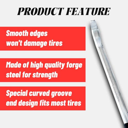KATOOL 20 Inch Bead Lifting, 1.5 Lbs Tire Iron Spoon, Mount and Demount Lever Pry Bar, Rim Lifter, for Tire Changer Machine