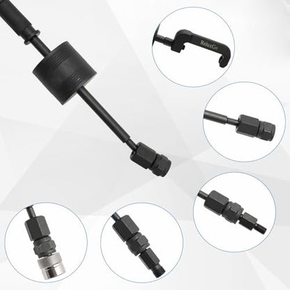 ReluxGo Engine Tools Diesel Injector Extractor Puller Kit Common Rail Tool Slide Hammer Puller Adaptors Fit for Mercedes Benz