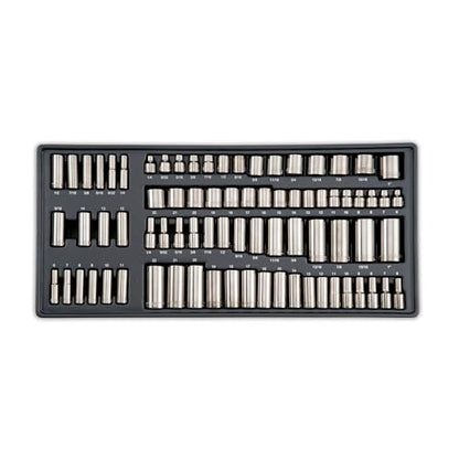 CRAFTSMAN OVERDRIVE 284-Piece Gunmetal Chrome Mechanics Tool Set, Standard SAE/Metric Socket Set, with Hard Case (CMMT99284)