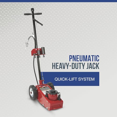 Strongway 22-Ton Quick Lift Air/Hydraulic Service Floor Jack | Controlled vehicle lifting, heavy shop use, stable positioning, professional garage service, durable steel construction - size: 22 Ton