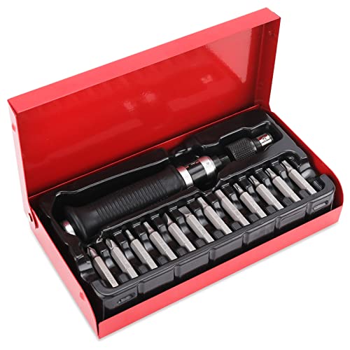 1/2" Hand Manual Reversible Impact Driver Set Extractor-12 PCS Impact Screwdriver S2 Steel Much More Durable Disengage Rusted Fasteners (1/4) - size: 1/4