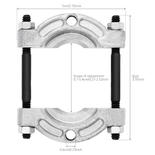 ChgImposs Heavy Duty Bearing Puller with 1/4 to 15/16 inch Jaw for Gear Pinion/Wheel Hub/Bearing Separator, Chrome-Plated Steel Splitter Tool - size: 1/4 to 15/16 inch