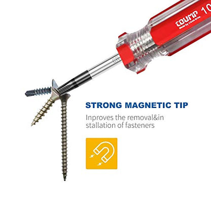 13-Piece Magnetic Torx Screwdrivers Set, Security Tamper Proof, T4、T5、T6、T7、T8、T9、T10、T15、T20、T25、T27、T30、T40 (red)