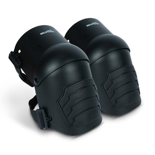 MELOTOUGH Knee Pads for Work,Construction,Flooring,Gardening-Comfortable and Flexible(BLACK) - color: Black
