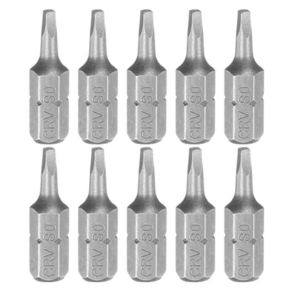 HARFINGTON 10pcs Square Head Screwdriver Bits 1/4" Hex Shank SQ0 Magnetic Head 1" Length CR-V Steel Screw Driver Drill Bit for Repair Work Electric Screw Driver - size: SQ0