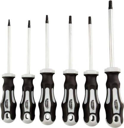 Blackout XP 12-Piece Torx Screwdriver Set Plus Zippered Carrying Bag | Precision Magnetic Screwdriver Tool Set, Black (12 Piece)
