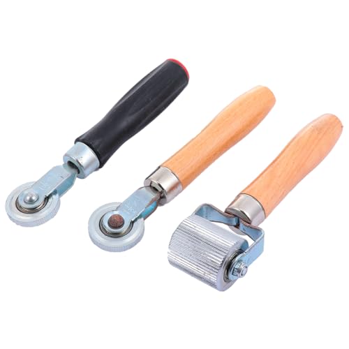 TEHAUX 3 Pcs Pressure Wheel Accessories in Automotive Bike Rollers Bike Tools Auto Sound Rolling Wheel Roller Tire Puncture Repair Tool Tire Repair Stitcher Patch Plastic