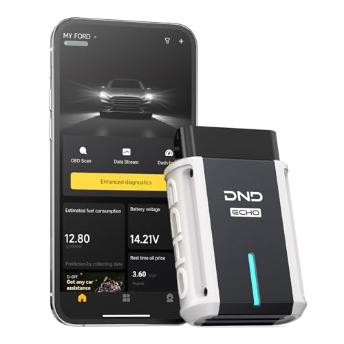 DND Bluetooth OBD2 Scanner - All System Diagnostic Tool for iOS & Android, Code Reader for Cars, Free Updated Vehicle Scan Tool, Bidirectional Diagnsotic Scanner with Oil Reset, Battery Registration