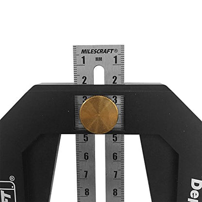 Milescraft 8601 Depth Gauge - Measure, Mark and Locate Depth of Blade or Bit on Table Saws, Router Tables, Routers and More, Woodworking