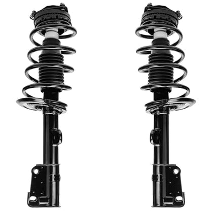 Detroit Axle - Front Struts for 2008 2009 2010 Dodge Grand Caravan Chrysler Town & Country, 2 Struts with Coil Spring Replacement Suspension Ready Strut Shock Assembly - size: 171128-DA x2/PAIR