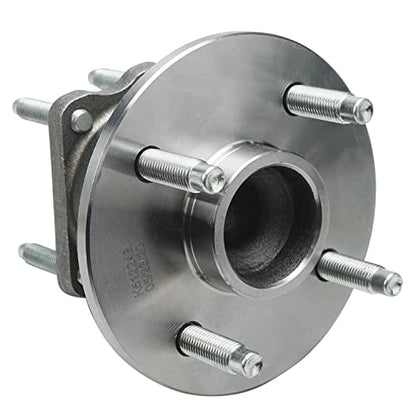 Detroit Axle - 2 Rear Wheel Bearing Hubs for Chevrolet Cobalt Saturn Ion Pontiac G5 Pursuit [4 Lug Non ABS], Wheel Bearing and Hubs Assembly Replacement - style: 512248 x2/Pair