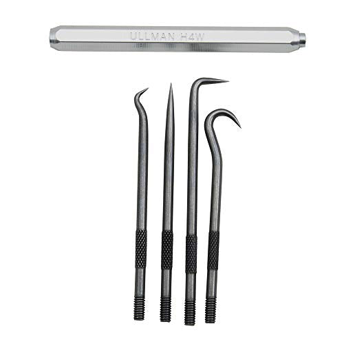 Ullman H4W 4-Piece Hook and Pick Set with handle - style: Piece Hook and Pick Set with handle