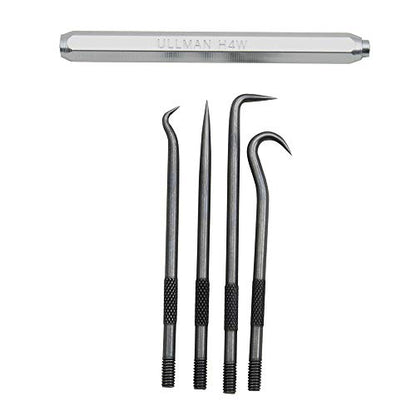 Ullman H4W 4-Piece Hook and Pick Set with handle - style: Piece Hook and Pick Set with handle