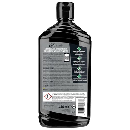 Turtle Wax Hybrid Solutions Ceramic Acrylic Black Car Polish and Wax, Car Scratch Remover & Car Paint Restorer for Black Cars, Deep Shine, Ceramic Coating Protection & Water Beading, 14 oz (Pack of 3) - size: 14 Fl Oz (Pack of 3)