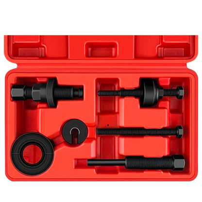 WETT Power Steering Pump Pulley Puller Removal and Installer Tool Set, Professional Automotive Pump Pulley Remover Installer Repair Tool Kit, Compatible with Ford, GM, VW, Chrysler Vehicles