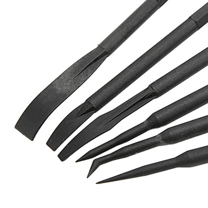 Pick And Hook Set,6PCS/Set Prying Hook Set Double Ended ABS Plastic Black for Removing O Ring Sealing Accessories Pry Kit Prying Hook Set Dual End Dis pry tool kit non marring pry