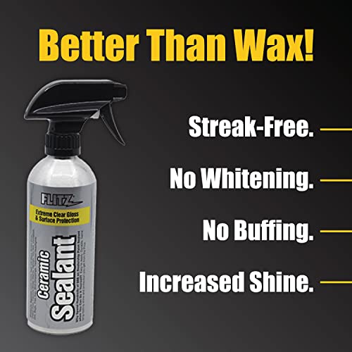 Flitz Car Buffing Kit (Ultra) - USA-Made Car Care Kits for Vehicles - Includes 2lbs Polish, 16oz Ceramic Sealant, 3", 5" and 7" BuffBalls & 4 Microfiber Cleaning Cloths - Exterior Auto Restoration Set - style: Show Special: Large Kit