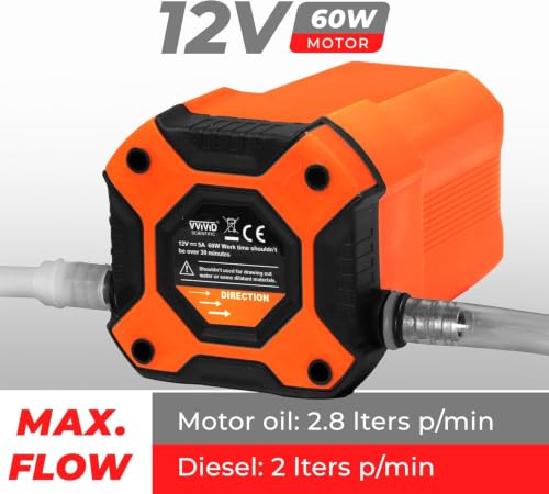 VViViD Oil Extractor Pump, Easy Oil Change or Scavenge from Car, Truck, Motorbike, Boat, RV, Lawnmower, etc.