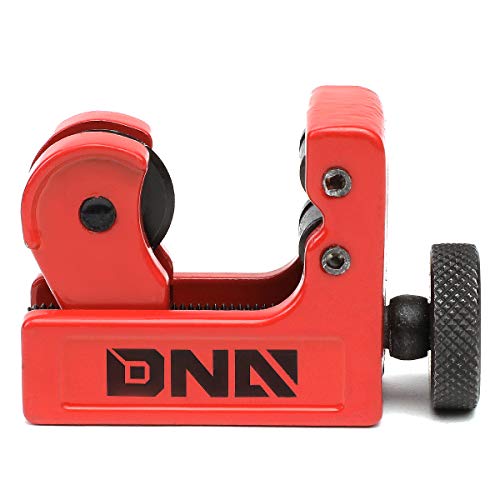 DNA Motoring TOOLS-00104 Handy Mini Tubing Cutter, 1/8-7/8 Inches, Portable Cutting Tool w/Robust Knob, Alloy Steel Cutting Edge, Aluminum Body - style: Mini Tubing Cutter