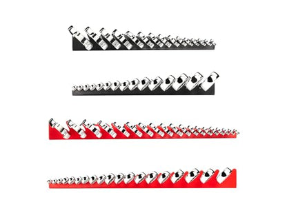 TEKTON Combination Wrench Set, 34-Piece | WCB91301 - size: 34-pc. (1/4-1 in., 6-24 mm), style: Rack