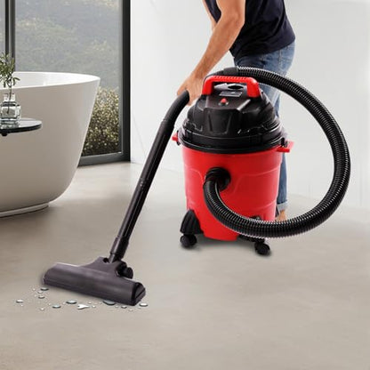 2.65 Gallon Wet Dry Shop Vac, Powerful Suction Shop Vacuum with Attachments, Portable Heavy-Duty Shop Vacuum 3 in 1 Function for House, Garage & Workshop