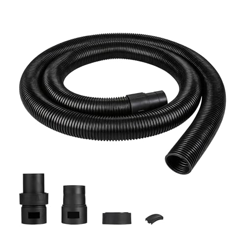 Shop-Vac 9050333 Vacuum Hose for Standard or Locking Inlets, 8-Foot x 2.5 Inch Diameter, Prevents Clogging With Bulky Debris, (1-Pack)