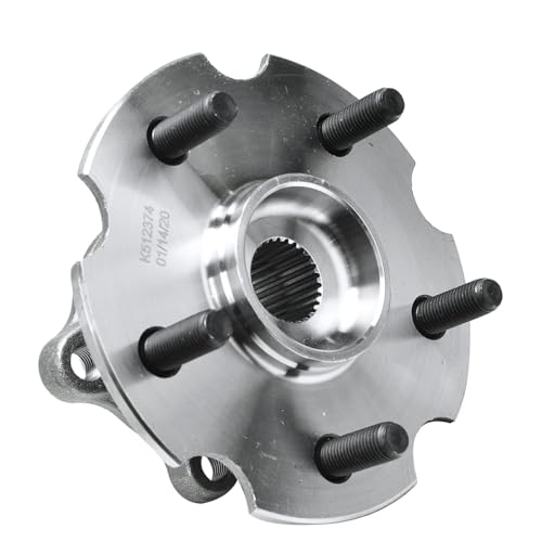 Detroit Axle - AWD Pair Rear Wheel Bearing Hubs Assembly for Toyota RAV4 2006-2018, Lexus NX300h 2015-2019, NX300 2018-2019, NX200t 2015-2017, 5 Lugs w/ABS Wheel Bearing Hubs Replacement - style: 512374 x2/Pair