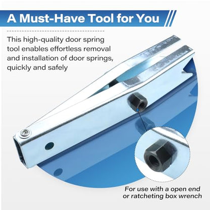 W84603 Door Spring Tool Fits for GM Cars and Trucks, Door Hinge Spring Compressor Tool Compatible with ½ Inch Wrenches, Easy Installation