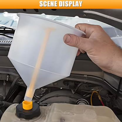 No-Spill Coolant Funnel Kit, Spill-Proof Coolant Filling Funnel Radiator Flush Kit with Adapters, Universal Radiator Bleeder Funnels Fill Kit for Most Cars (15PCS) - color: 15PCS
