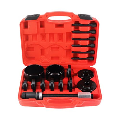 maXpeedingrods 19pcs Front Wheel Drive Bearing Removal Installation Tool Kit, FWD Wheel Bearing Press Puller Service Tool Set, Automotive Wheel Bearing Install/Remover Master Kit