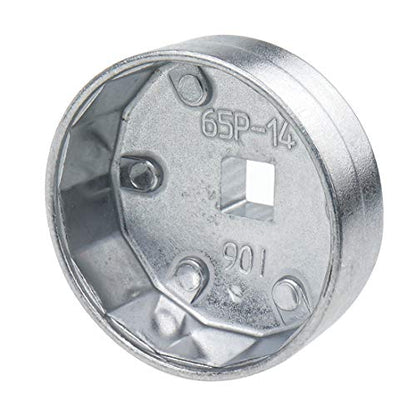 Oil Filter Cap Wrench 65mm Inner Dia Aluminum Alloy 14 Flute Wrench - size: Model 901