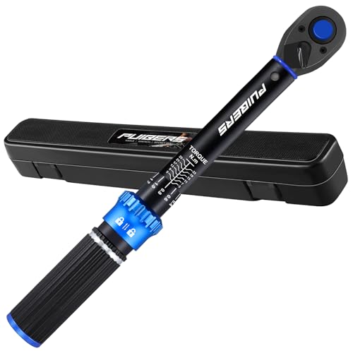 1/4'' Newton Meter Torque Wrench, Bike Torque Wrench 1/4 3-25 NM/22.6-221.3 IN.LB，Dual-Direction Adjustable 72 Tooth Drive Small Torque Wrenches for Bike, Motorcycle and Car Repair - size: 1/4" 1.88-18.44 FT.LB