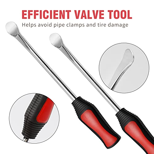 EATAKWARD 14.5 inch Leverage Tire Spoon Lever Iron Repair Tool Kit, Steel Tire Changing Removal Tool for Motorcycle Dirt Bike Lawn Mower Tire TR412 TR413