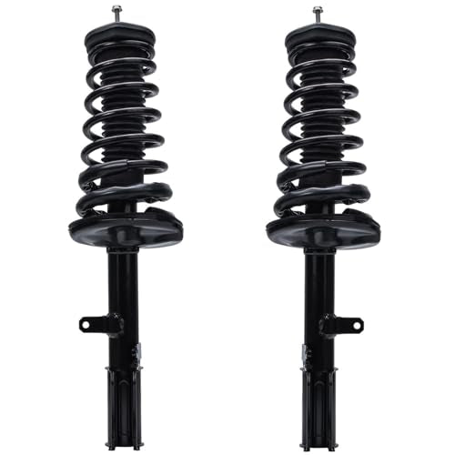 Detroit Axle - Rear 4pc Struts Kit for Toyota Camry Solara Avalon | Lexus ES300, 2 Struts & Coil Springs Assembly 2 Sway Bar Links Replacement - size: 4QS1300121/Sway Kit