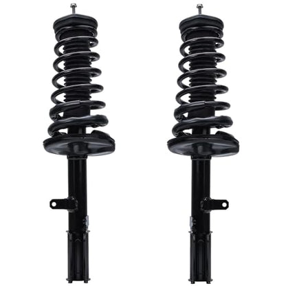 Detroit Axle - Rear 4pc Struts Kit for Toyota Camry Solara Avalon | Lexus ES300, 2 Struts & Coil Springs Assembly 2 Sway Bar Links Replacement - size: 4QS1300121/Sway Kit