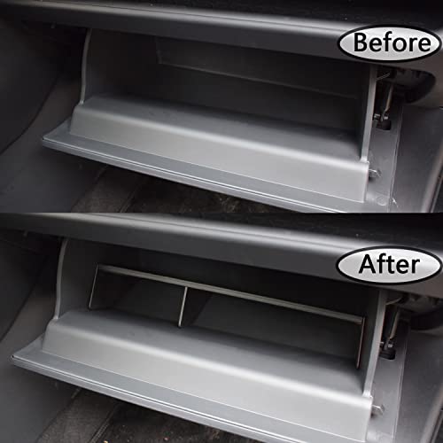 Glove Box Organizer for RAV4 2019-2025 | Insert Glove Compartment Dividers, Black ABS Materials, Not for Large Glove Box Versions, Compatible with RAV4 Accessories