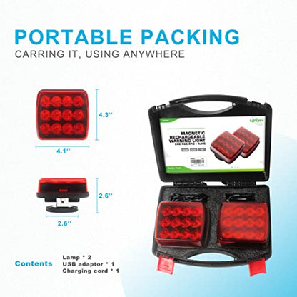 Agrieyes Red Electric Light, Waterproof, High Brightness, Longer Lasting Power, Easy Installation - color: Red