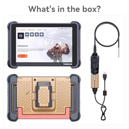 THINKSCAN 689BT Bidirectional OBD2 Scanner with TK101 & Endoscope Camera,3000+ Active Tests,All System, 34 Services,FCA Autoauth, CANFD and DoIP,Lifetime Free Update