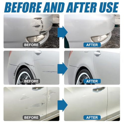 Car Scratch Remover for vehicles, Scratch Removal Wax with Sponge & Towels | Scratch Removal Wax Easily Removes Light Scratches, Swirls and Water Spots, Auto Detailing Polish for Light to Deep Scratches
