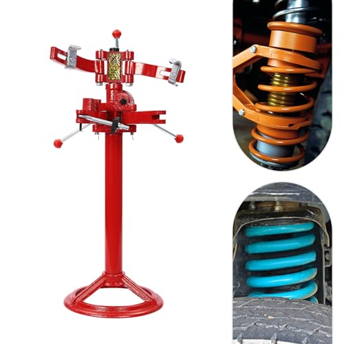 Strut Spring Compressor, 2200 lbs Cast Iron Coil Spring Compression Tool, Hand Operated, Adjustable 35.5-45 in Height, Shock Absorber Spring Removal Tool for Cars Trucks SUVs Vans, 8.27-22.44 in Sprin