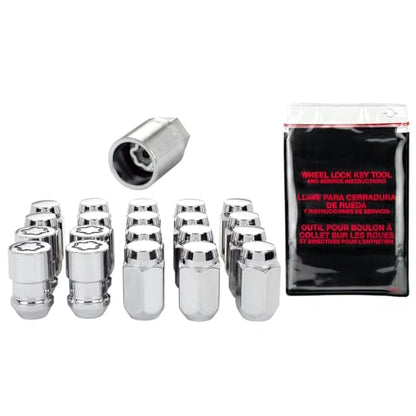 McGard 84530 Chrome Cone Seat Wheel Installation Kit (1/2" - 20 Thread Size) - for 5 Lug Wheels
