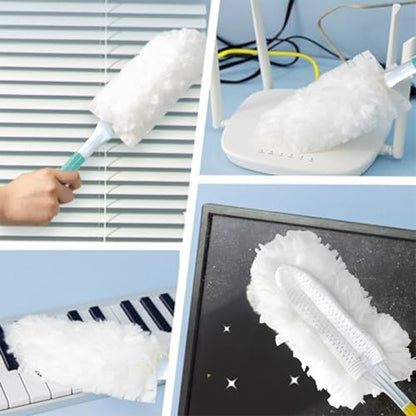 Car Interior Duster - Ultimate Cleaning Tool for Cars, House, and Office - Compact Mini Design for Effortless Dust Removal Stereo-Single Sided Design 2handle +20 Duster Refills. - style: Duster st20